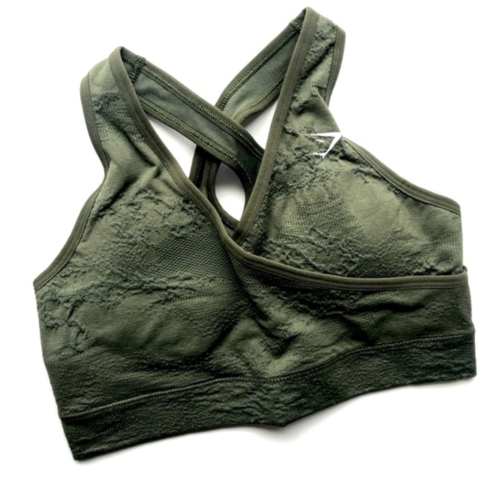 Gymshark M Adapt Camo Seamless Sports Bra Lava